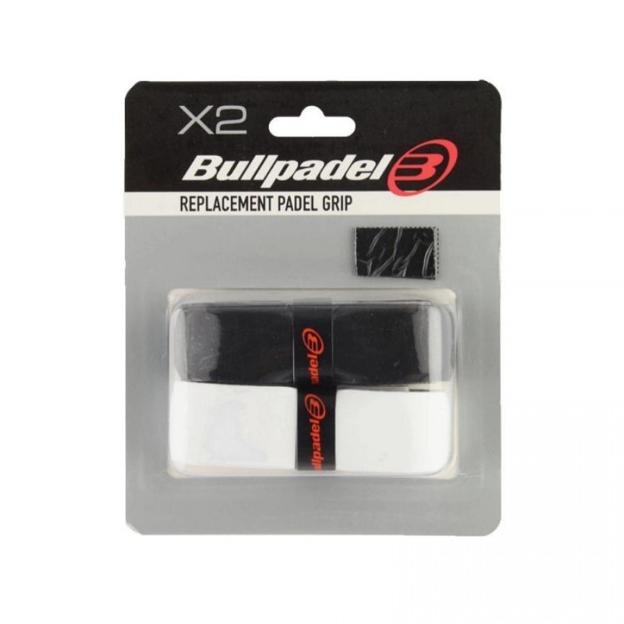 Blister Bullpadel 2 Grips Replacement GR1210 Black White - Barata Oferta Outlet