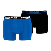 Head Basic Blue Indigo Black Boxers 2 Units