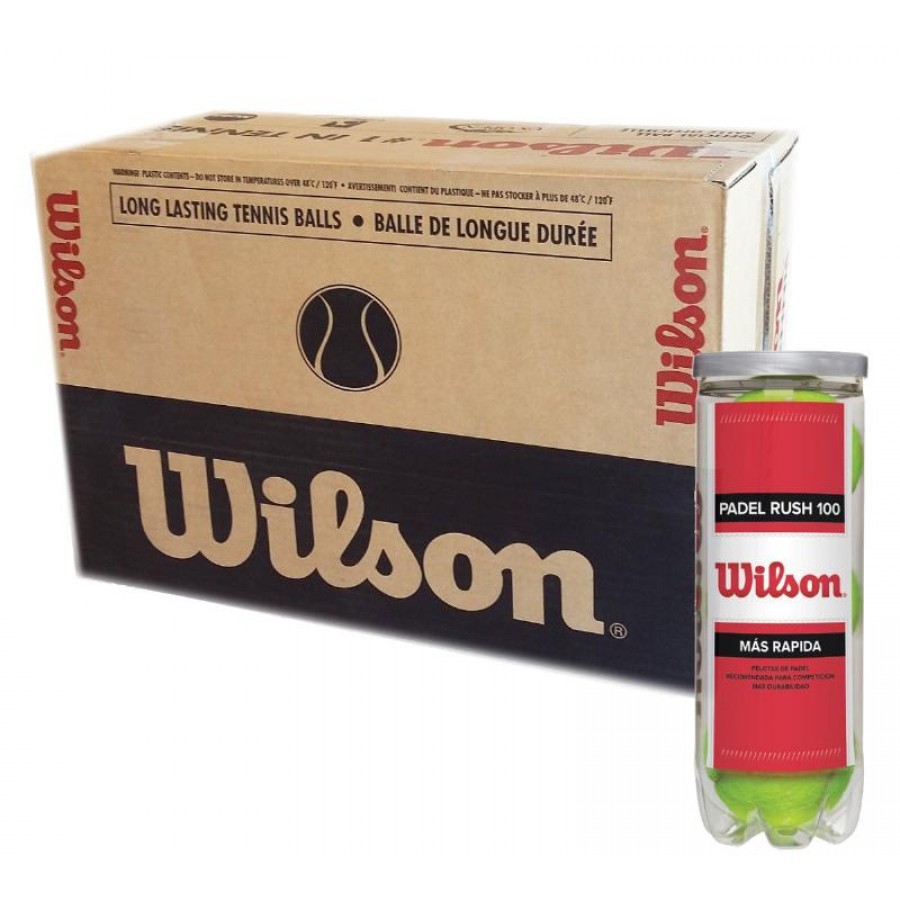 Cajon 72 Pelotas - 24 Botes de 3 uds - Wilson Rush 100