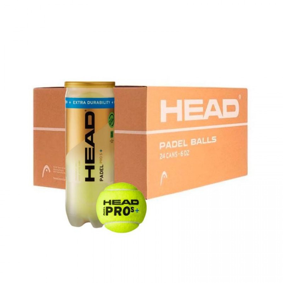 Cajon 72 Pelotas - 24 Botes de 3 uds - Head Padel Pro S+