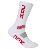 Nox Pro Chaussettes Blanches Rouges 1 Paire - Barata Oferta Outlet