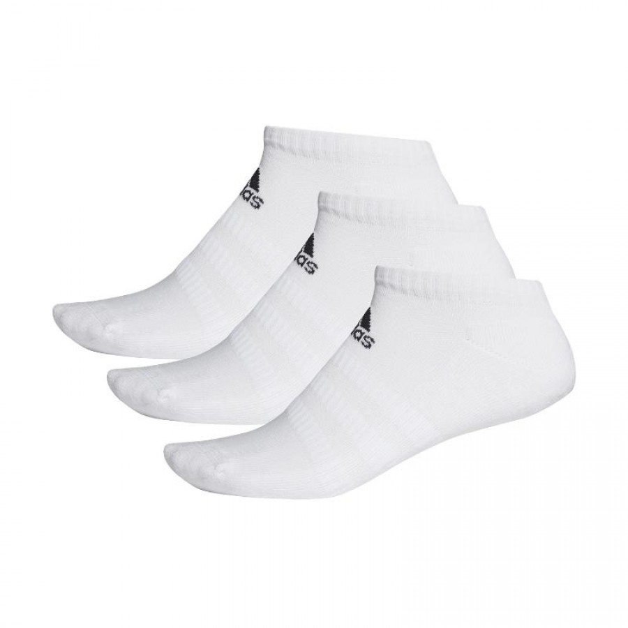 Adidas Cush Low White Socks 3 Pairs