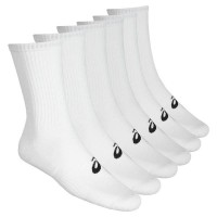 Asics Crew White Socks 6 Pairs