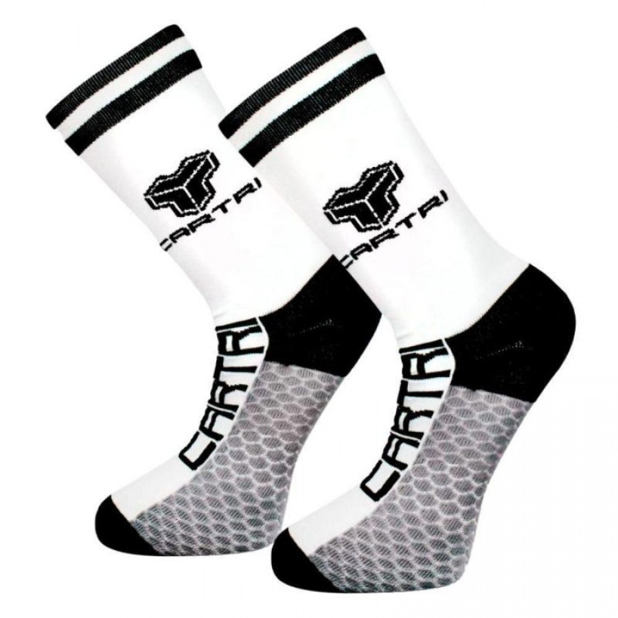 Cartri Adler High White Black Socks 1 Pair