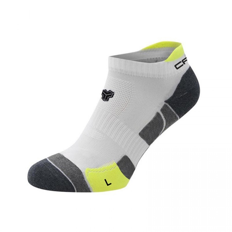 Cartri Axel Crew Chaussettes blanches vertes 1 Paire