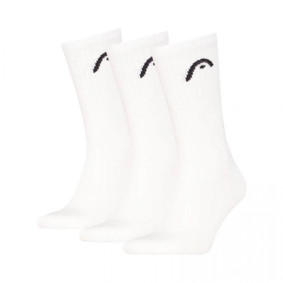 Calcetines Head All Sports Crew Blanco 3 Pares