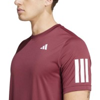 Adidas Club 3 Stripes Red Shadow T-Shirt