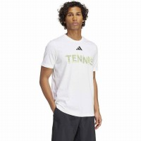 T-shirt adidas Tennis Graphic Blanc