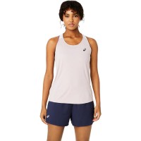 Camiseta Asics Court Rosa Blanco Brillante Mujer