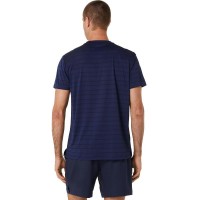 T-shirt Asics Court Stripe Marine Black