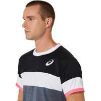 Camiseta Asics Match SS Top Negro Gris