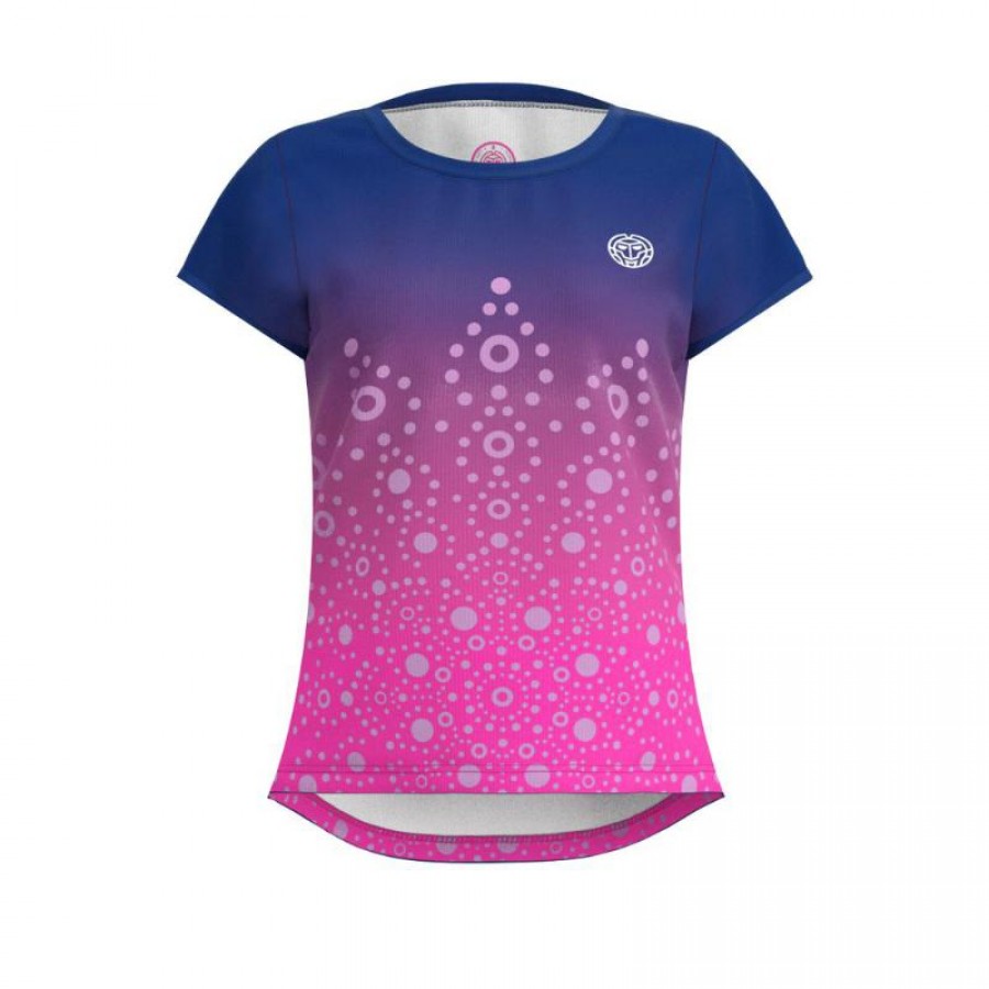 Camiseta Bidi Badu Colortwist Rosa Azul Oscuro Mujer