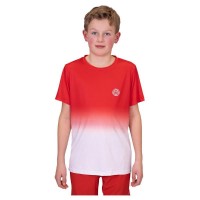 Camiseta Bidi Badu Crew Gradiant Rojo Blanco Junior