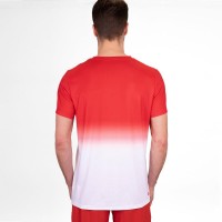 Bidi Badu Crew Gradiant T-Shirt Rouge Blanc