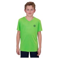 Camiseta Bidi Badu Crew Vert Fluo Dark Azul Junior