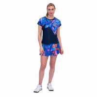 Camiseta Bidi Badu Spike Capsleeve Azul Oscuro Mujer