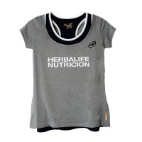 Camiseta Bullpadel Villarica Herbalife Gris Medio Vigore