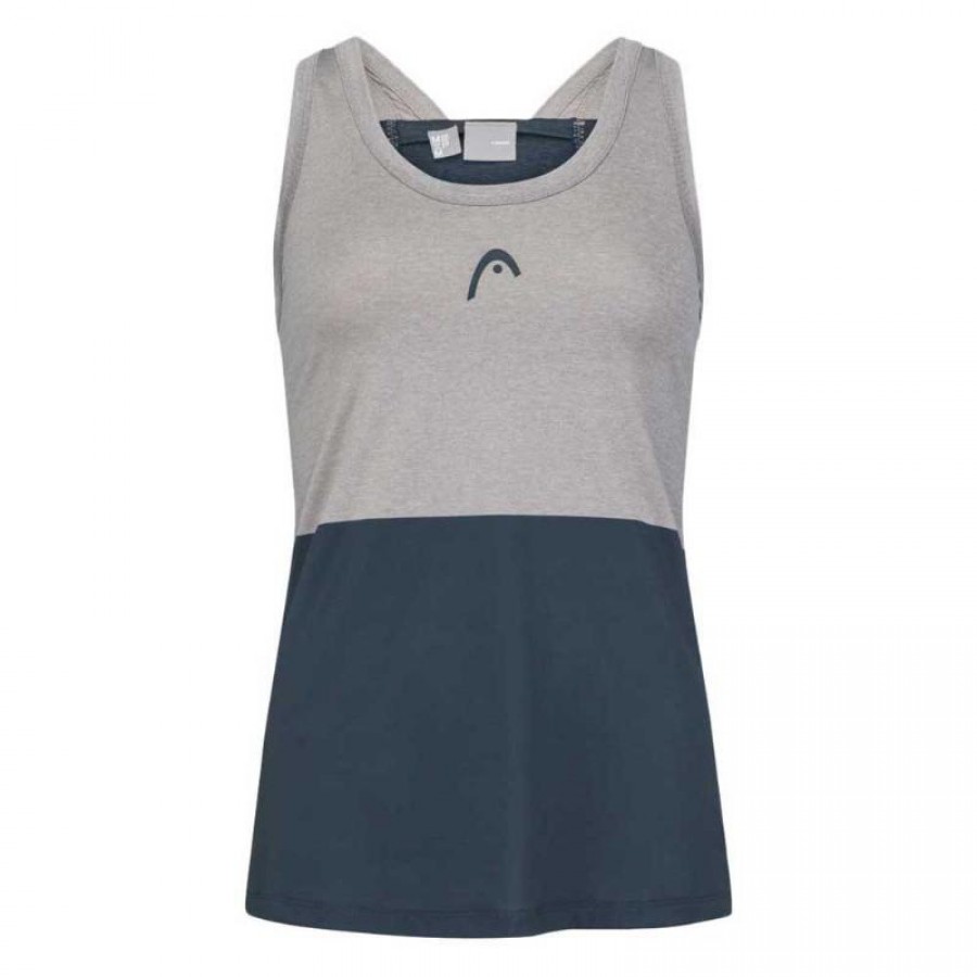 Camiseta Head Tech Top Gris Marino Mujer