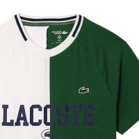 Camiseta Lacoste Daniil Medvedev Blanco Verde