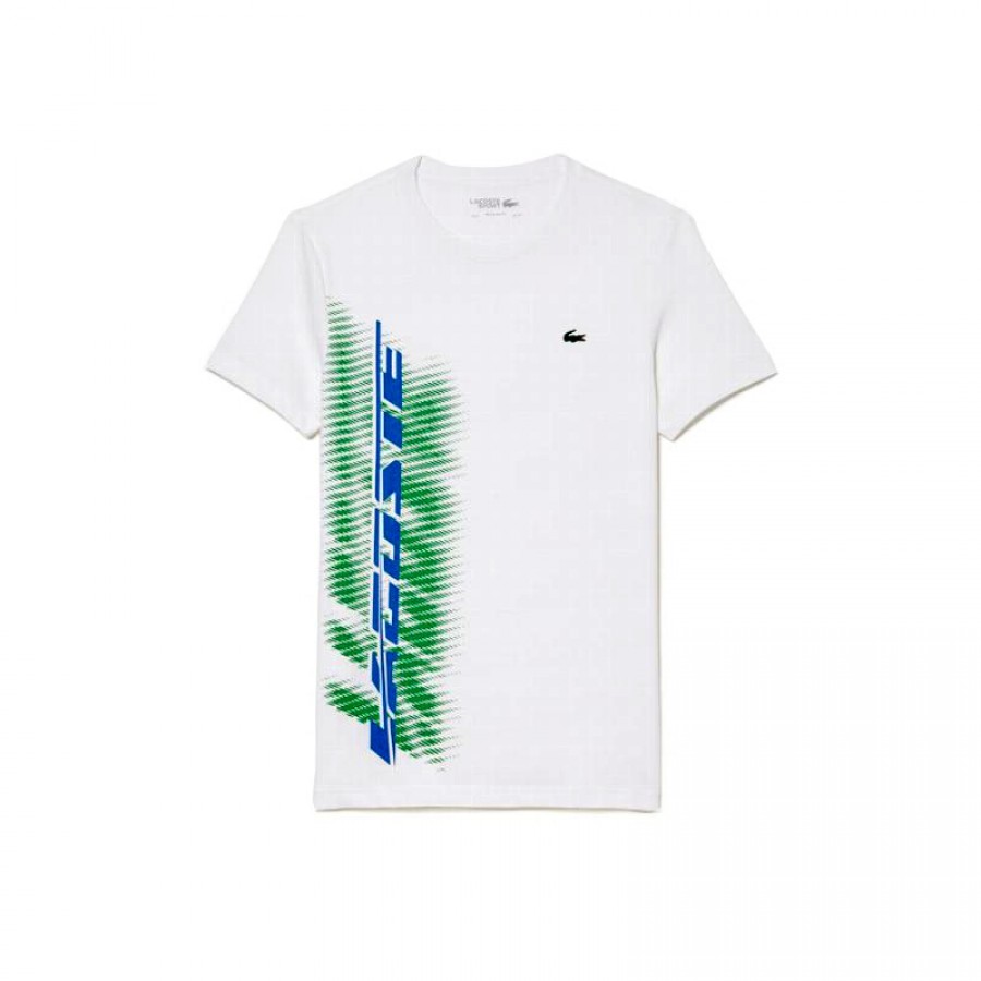 T-shirt Lacoste Sport Brand Contrast White