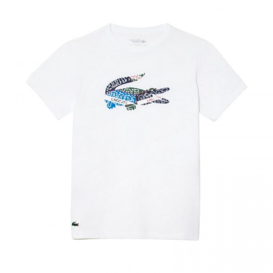 T-shirt Lacoste Sport a pois blancs