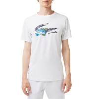 T-shirt Lacoste Sport a pois blancs