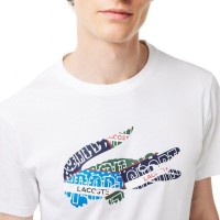 T-shirt Lacoste Sport a pois blancs