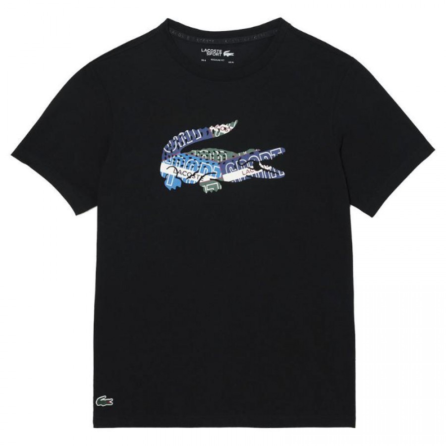 Camiseta Lacoste Sport Punto Negro