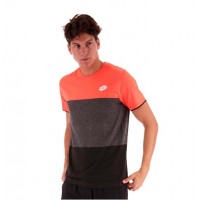 Camiseta Lotto Tech Seamless Coral Negro