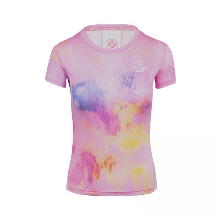 T-shirt a manches Bidi Badu Padel Eve Rose Blanc