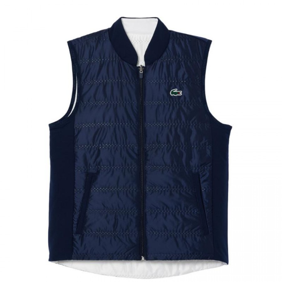 Lacoste Slim Fit Navy Blue White Women''s Vest