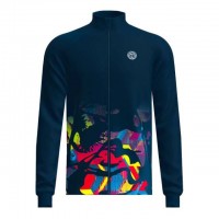 Chaqueta Bidi Badu Wild Arts imprime Azul Oscuro Rojo Mix