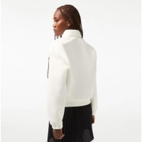 Lacoste Sport Loose Fit Jacket White Women