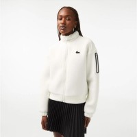 Lacoste Sport Loose Fit Jacket White Women