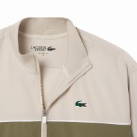 Chaqueta Lacoste Ultra Dry Gris Verde Kaki Mujer