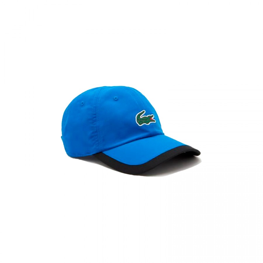 Lacoste Cap Bleu Clair Electrique Noir