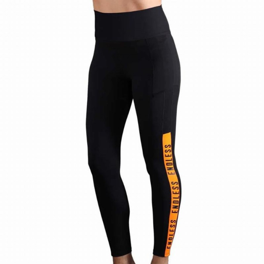 Endless Syncro Black Orange Leggings