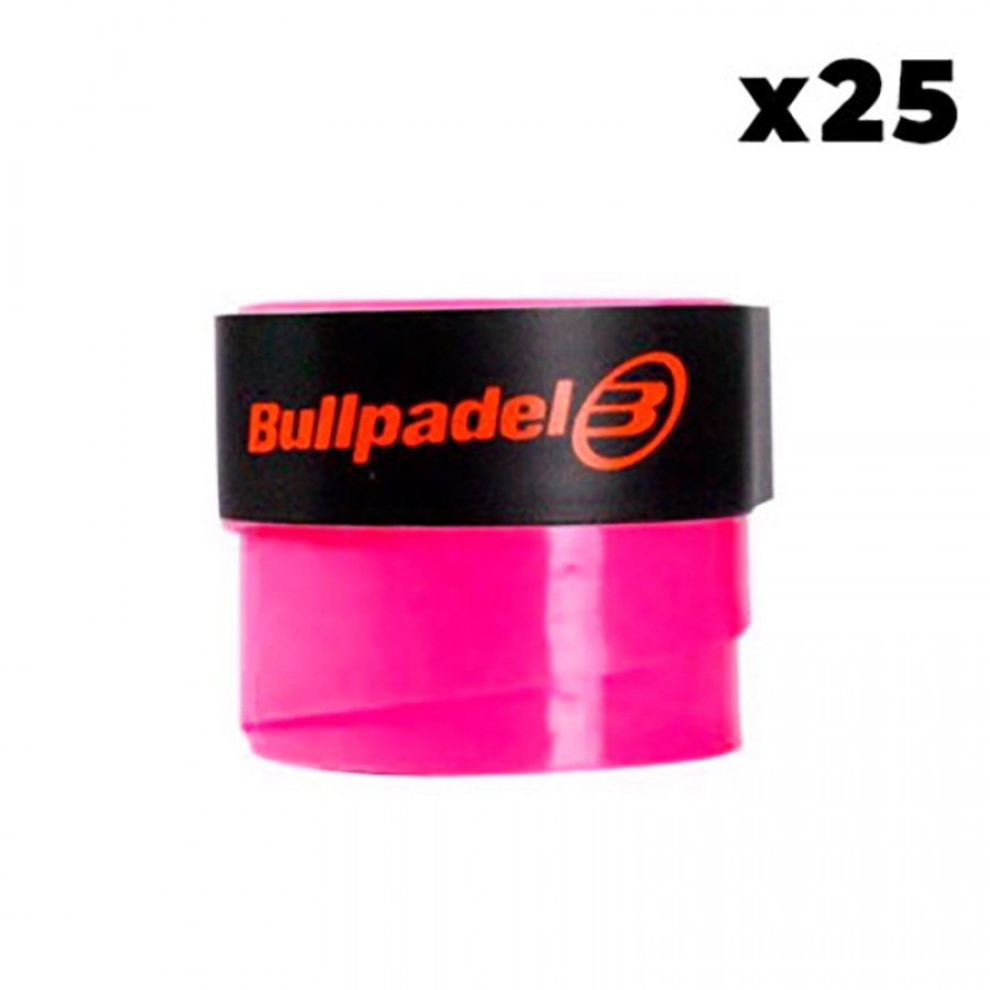 Bullpadel Plain Pink Overgrips 25 Units