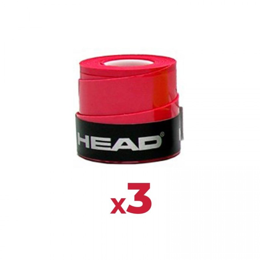 Overgrips Head Xtreme Soft Rojo 3 Unidades - Barata Oferta Outlet