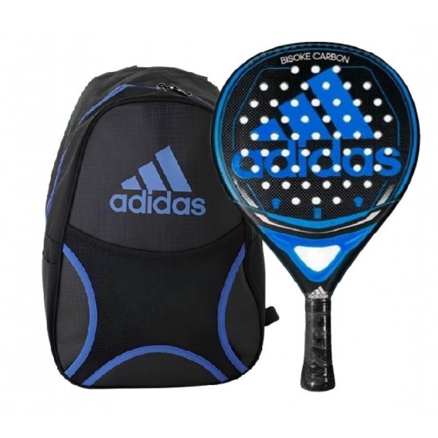 Pala Adidas Bisoke Carbon Azul + Mochila