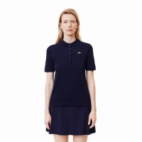 Polo Lacoste Pique Azul Marino Mujer