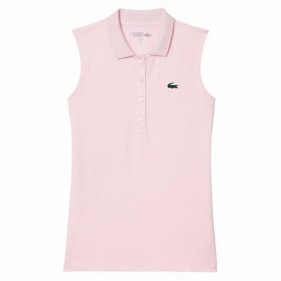 Polo Lacoste Ultra Dry Rosa Mujer