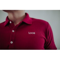 Polo Loco Pique Burgundy