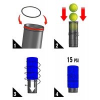 Pressuriseur a billes Tuboplus Colors