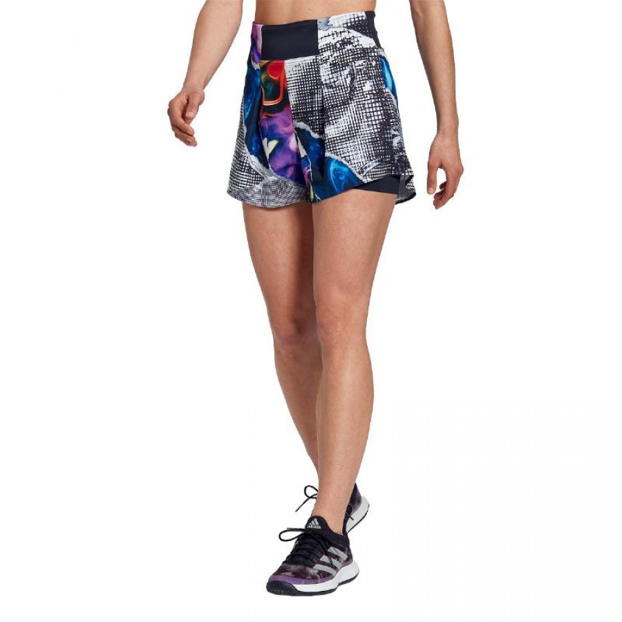 Short Adidas Us Series Negro Multicolor Mujer