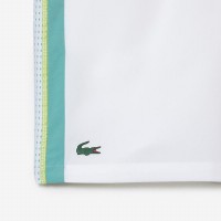 Short Lacoste Recycled Polyester White Green