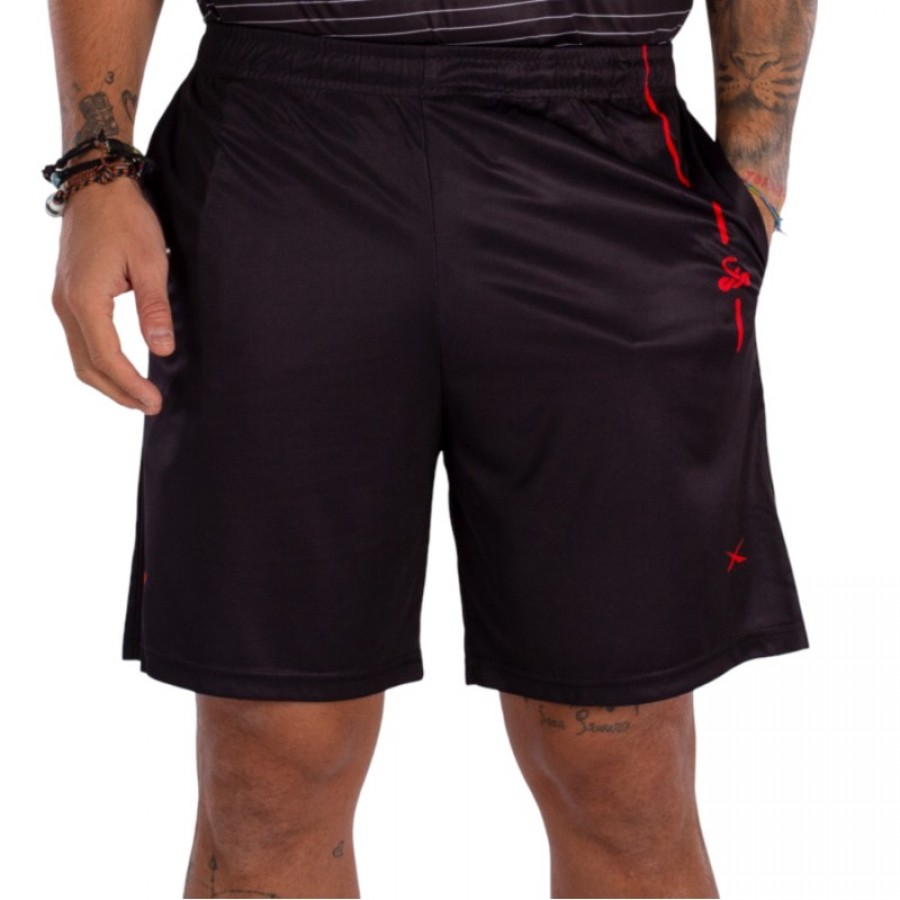 Short Vibora Black King Cobra X Aniversario Negro Rojo