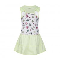 Vestido Head Tennis Verde Claro Junior