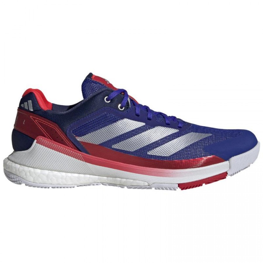 Zapatillas Adidas Crazyquick Boost Padel Azul Plata Blanco