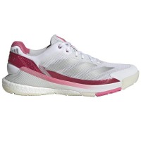 Adidas Crazyquick Boost Padel Blanc Argent Rose Baskets Femme